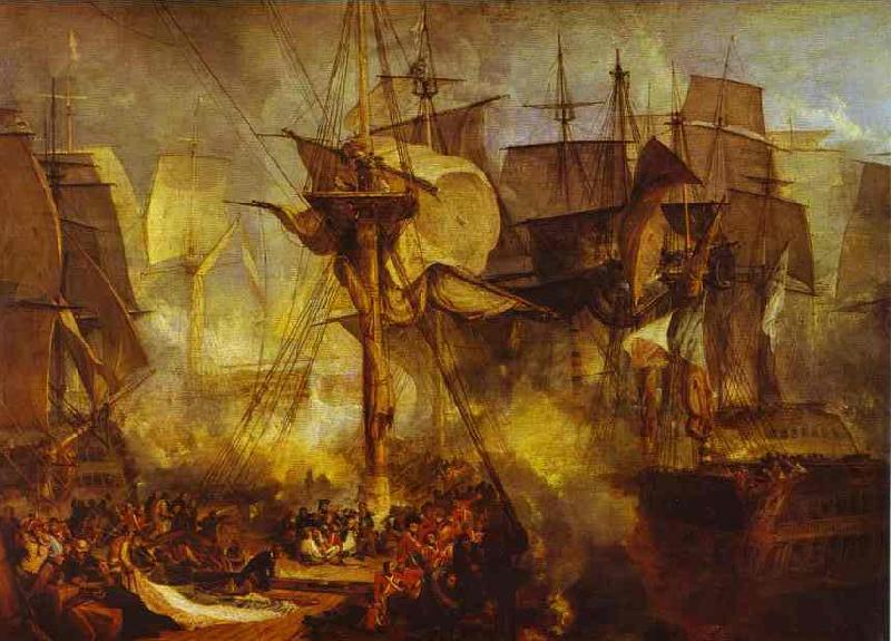 J.M.W. Turner Battle of Trafalgar as Seen from the Mizen Starboard Shrouds of the Victory